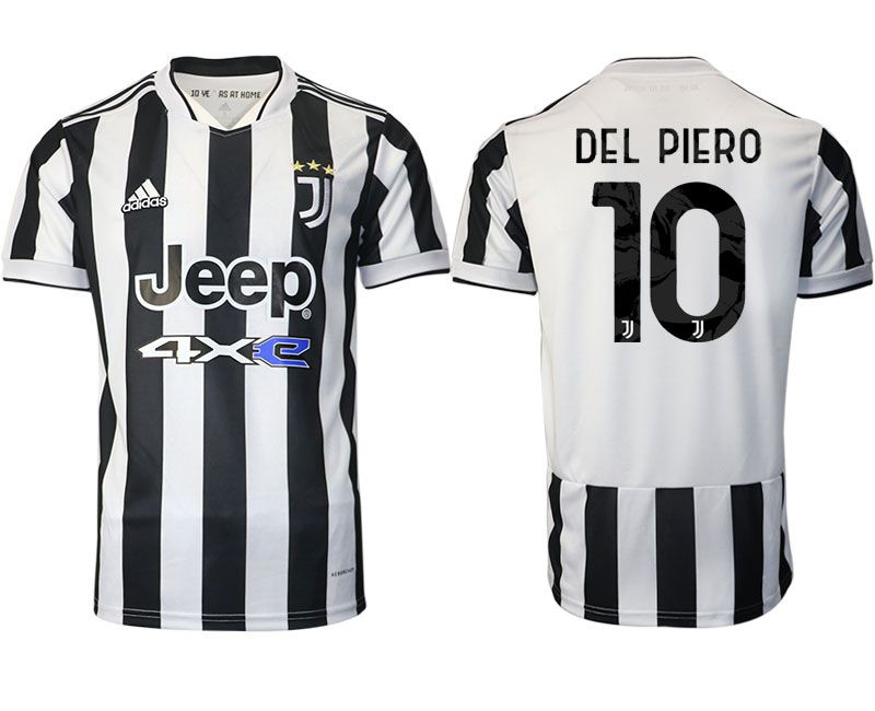Men 2021-2022 Club Juventus home aaa version white #10 Adidas Soccer Jersey